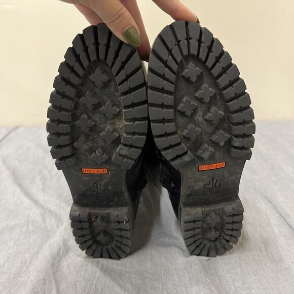 Cole Haan Air Kensington Waterproof Leather Knee-High Tall Boot Black 9B Charity - Picture 8 of 9